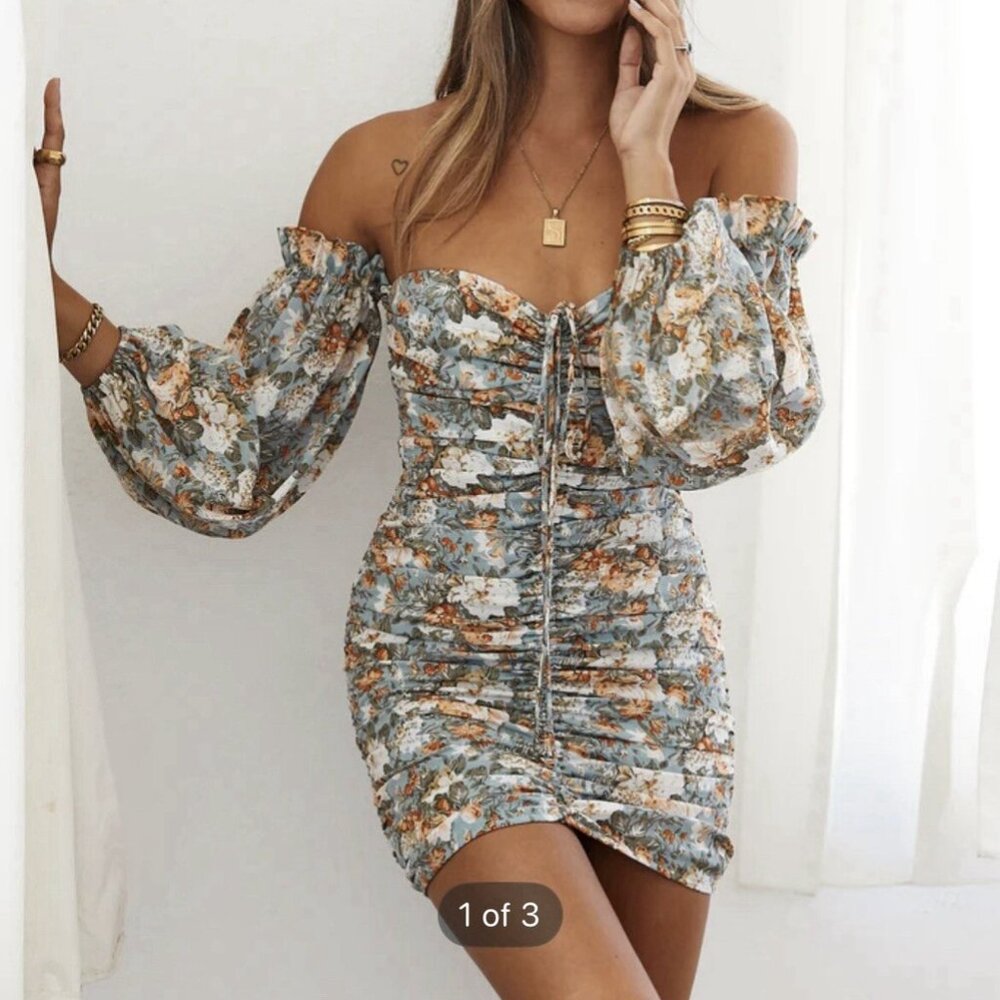 Hello Molly Basque Country Dress – Sage (Size 8, NWT)